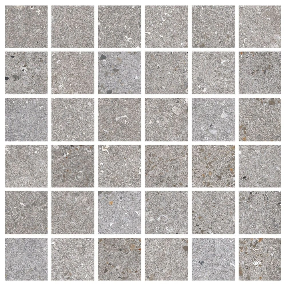 Lab 2x2 Square Mosaic on 12x12 Sheet Ash Natural