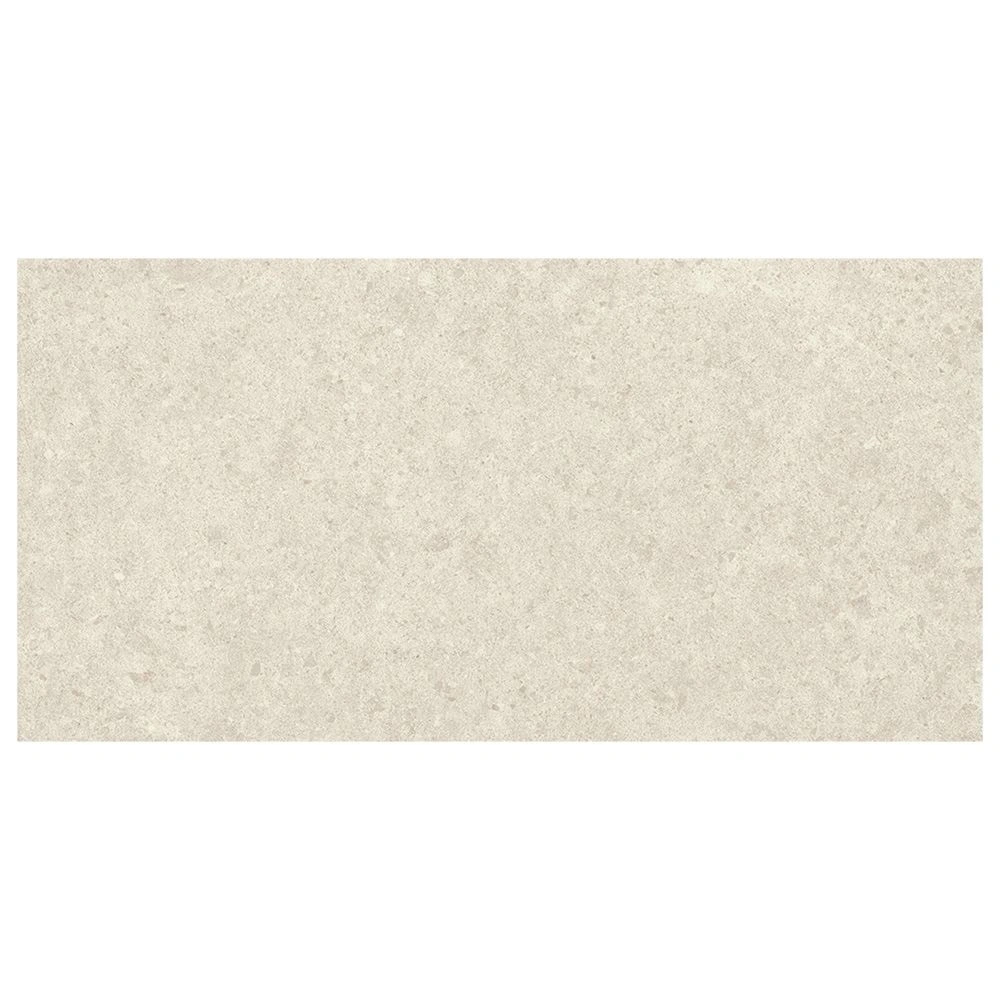 White Matte Limestone Look Porcelain Tile