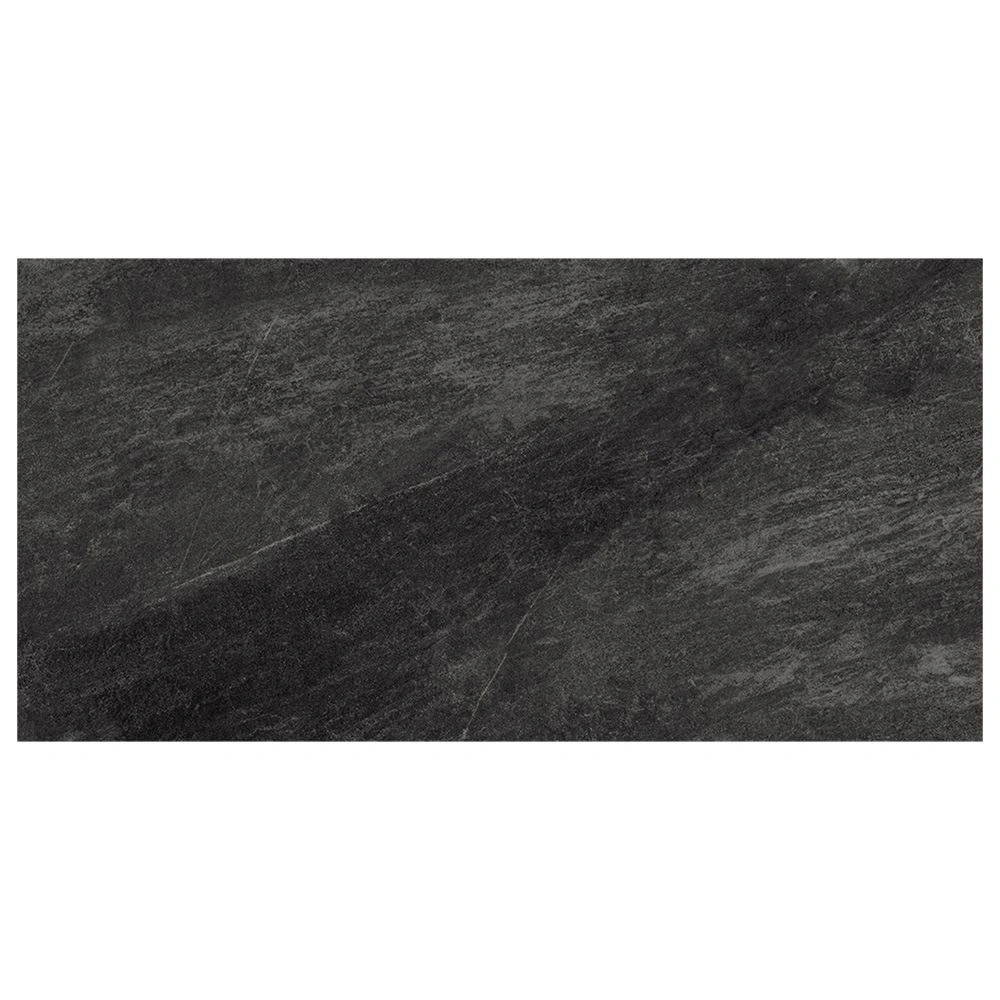 Black Matte Marble Look Porcelain Tile