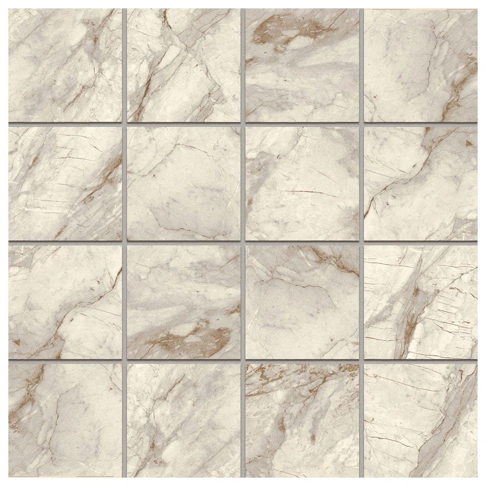 Marblique 3x3 Mosaic Van Gogh Unpolished Marble Look Porcelain T