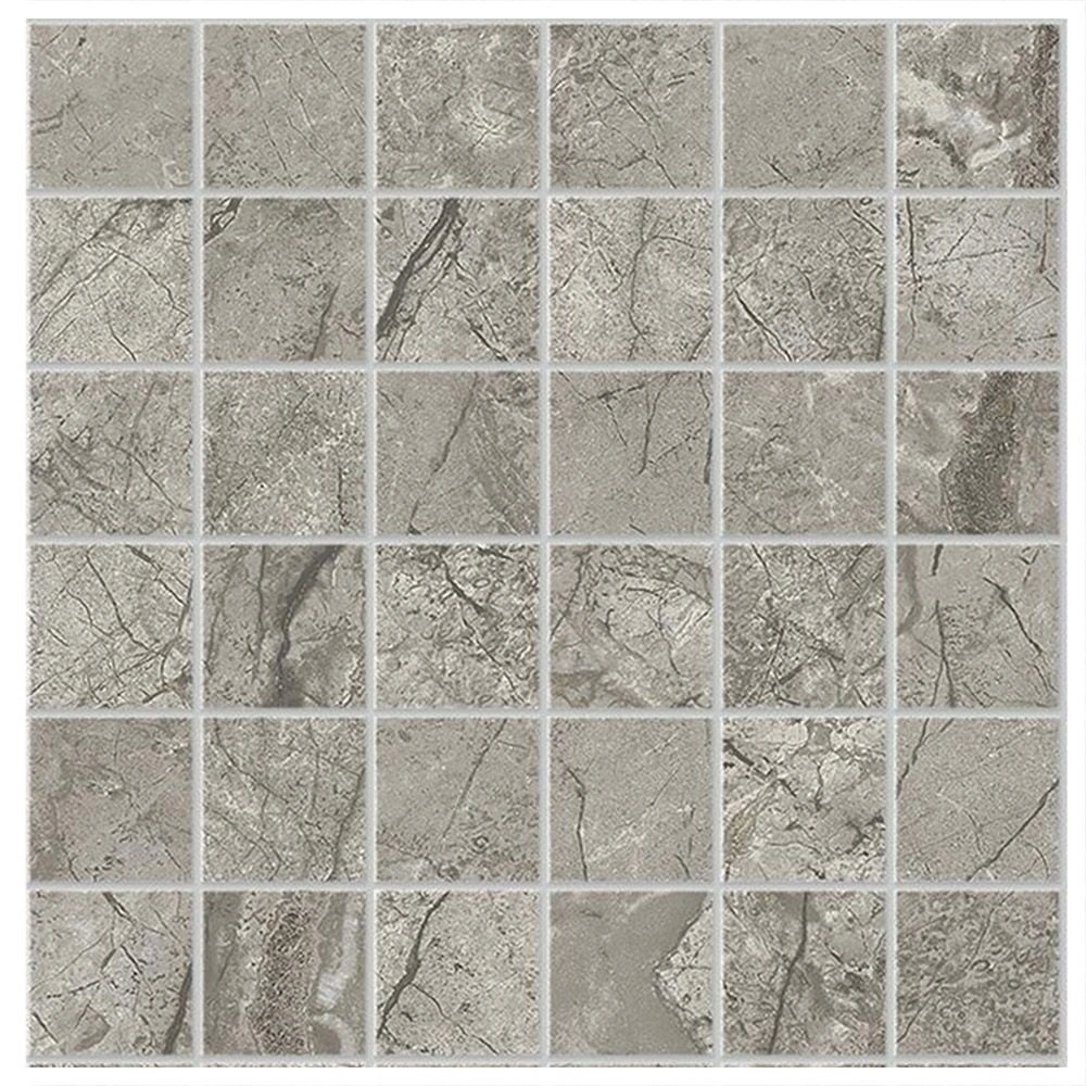 Marvel Meraviglia Silver Majestic 2x2 Matte Mosaic Porelain Tile