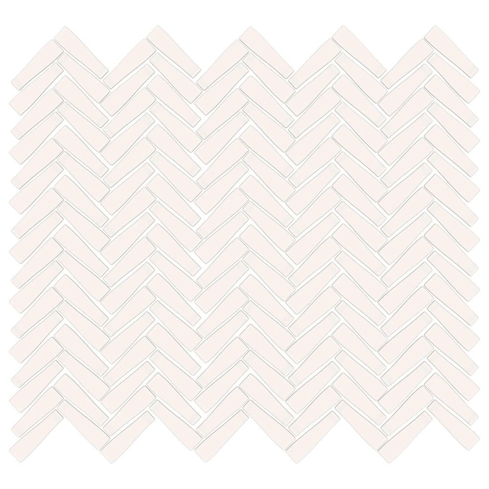 Nash 11x11 Midtown White Glass Mosaic Tile