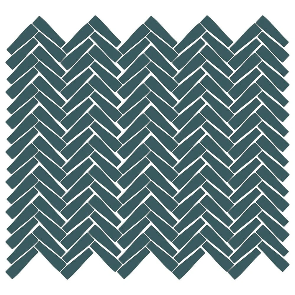 Nash 11x11 Midtown Cyan Glass Mosaic Tile