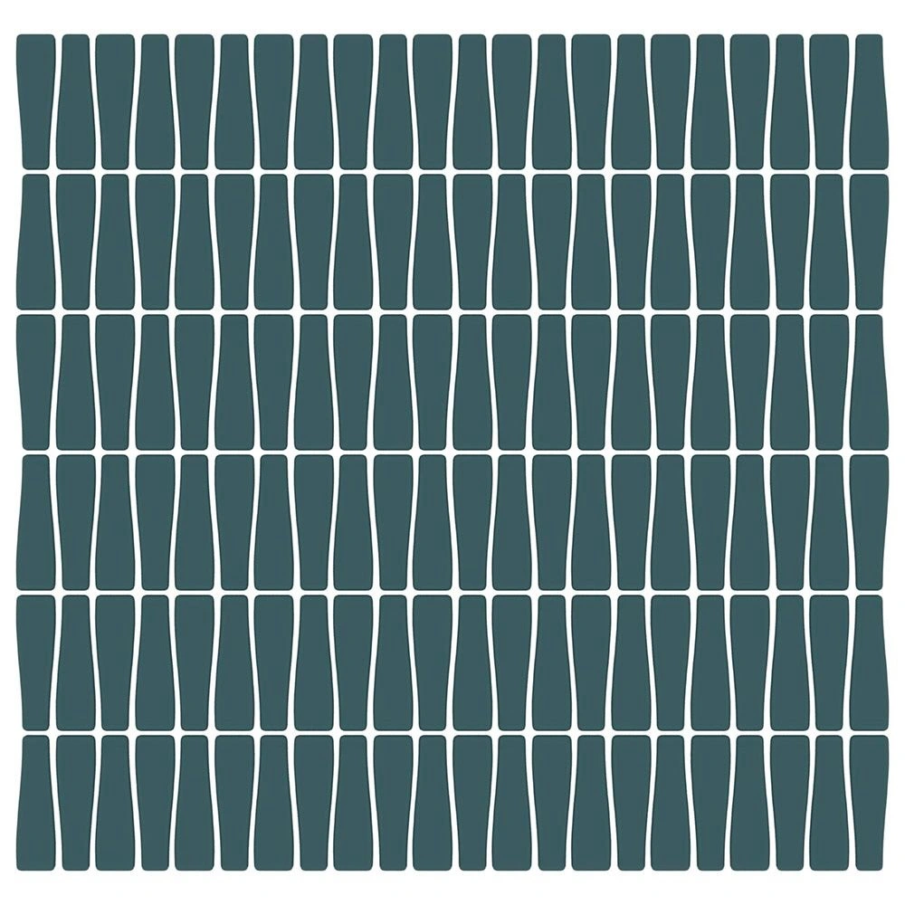 Nash 12x12 Sobro Cyan Glass Mosaic Tile