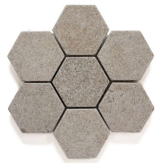 Nazare Taupe Hex Mosaic