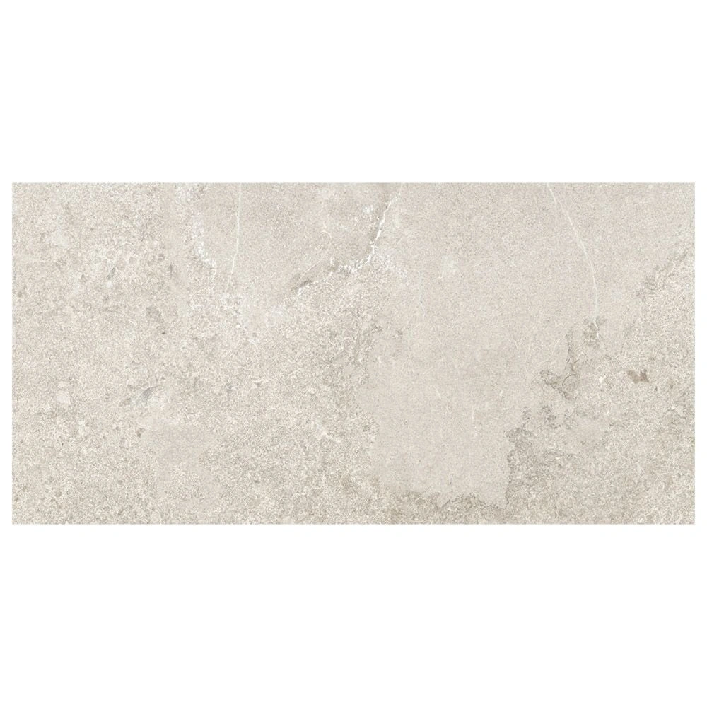 Norian 12x24 Ivory Polished Limestone Look Porcelain Tile