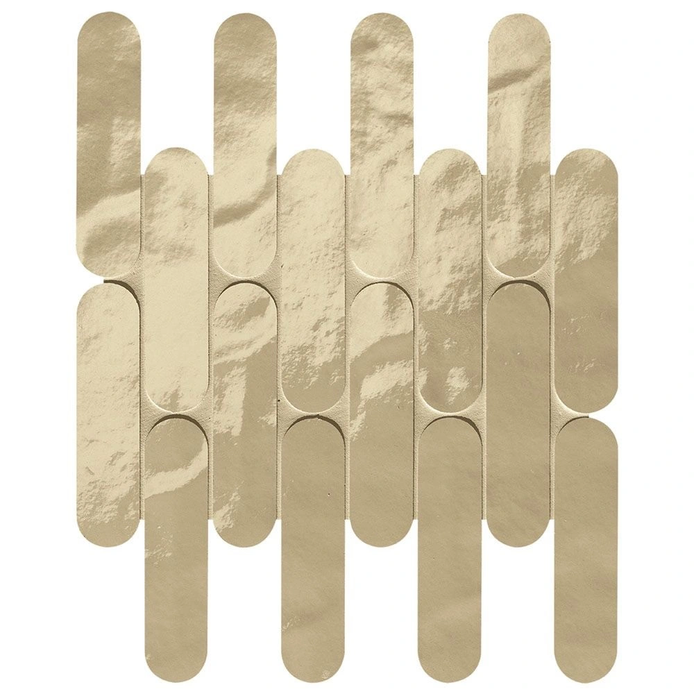 Piper Curve Mosaic Tortora Brilliante Porcelain Tile
