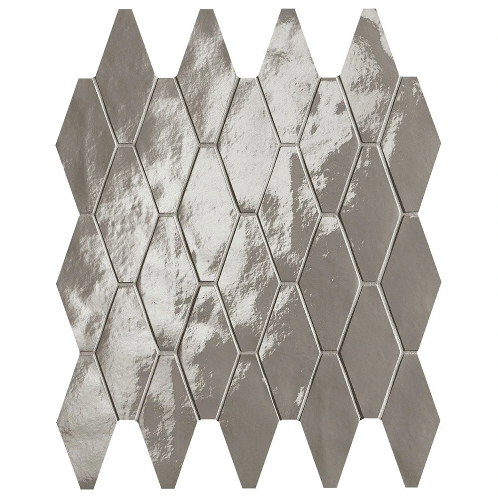 Piper Rombi Mosaic Grigio Fumo Brilliante Porcelain Tile
