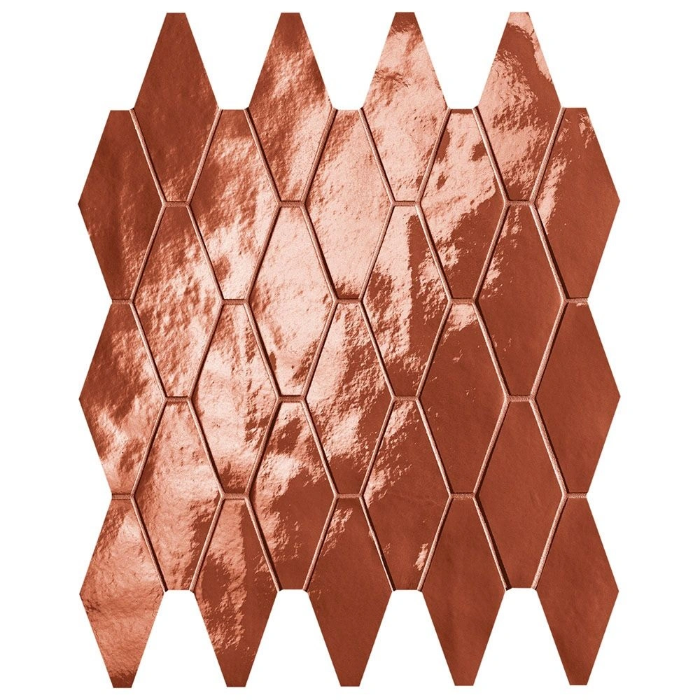 Piper Rombi Mosaic Russoe Cuore Brilliante Porcelain Tile