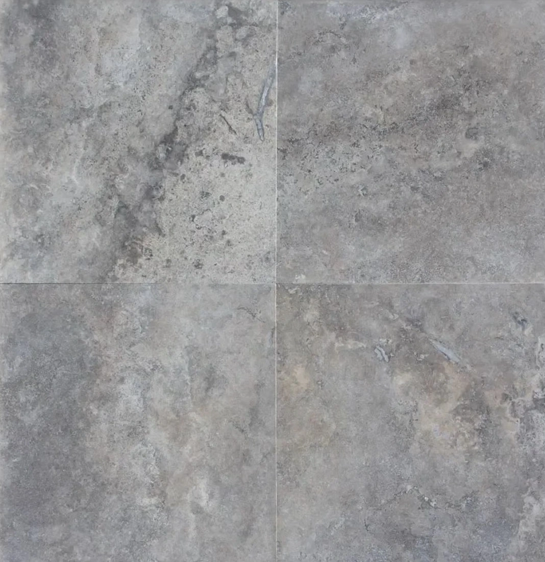 Silver Travertine Pool Coping
