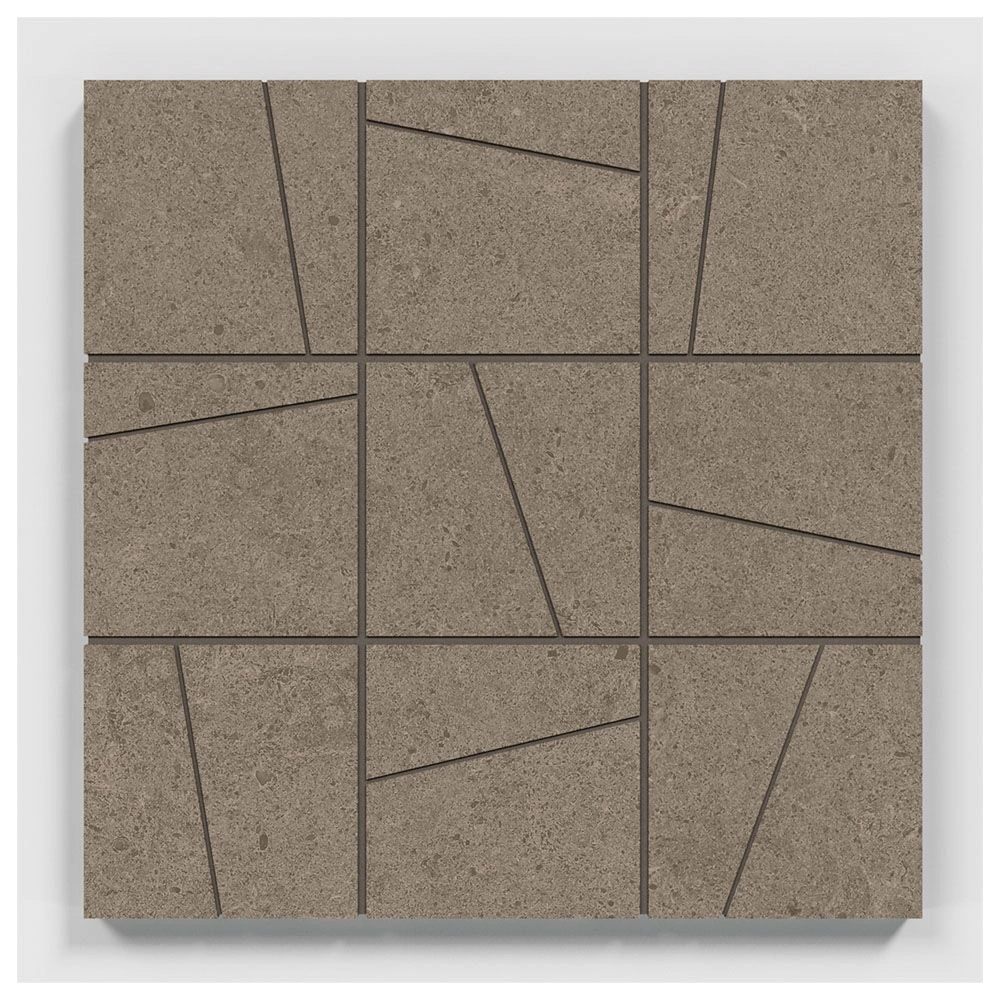 Argent 2.0 Concrete Jungle 4X4 Angular Mosaic Unpolished Stone L