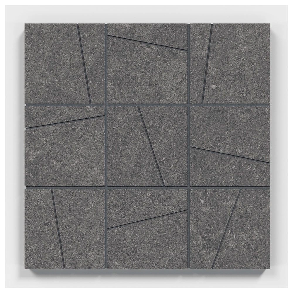 Argent 2.0 On the Rocks 4X4 Angular Mosaic Unpolished Stone Look