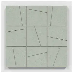 Argent 2.0 Silver Sage 4X4 Angular Mosaic Unpolished Stone Look