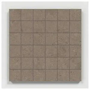 Argent 2.0 Concrete Jungle 2X2 Mosaic Unpolished Stone Look Porc