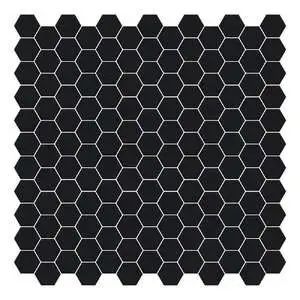 Pastelli Antracite Hex Matte Porcelain Mosaic