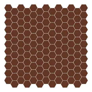 Pastelli Nocciola Hex Matte Porcelain Mosaic