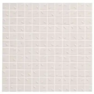 Rain 13x13 Mosaic White Up Relief Porcelain Tile