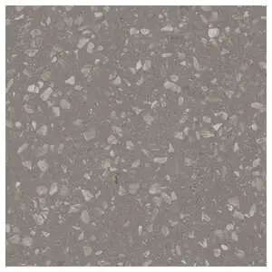 Grey Matte Terrazzo Look Porcelain Tile
