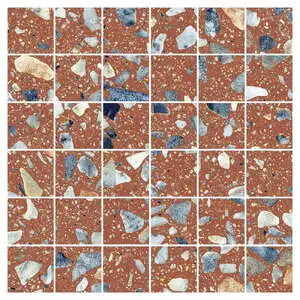 Rialto Sunset Matte 2x2 Mosaic Terrazzo Look Porcelain Tile