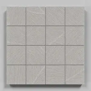 Sand Garden 3x3 Mosaic Meditative Mushroom Unpolished Porcelain