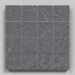 Sand Garden 3x3 Mosaic Profound Pewter Unpolished Porcelain Tile