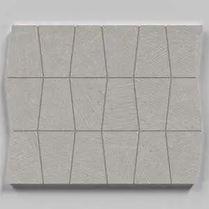 Sand Garden Meditative Mushroom Trapezoid Mosaic Unpolished