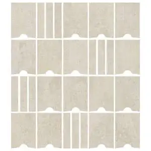 Sintese Off White 2x3 BAU Mosaic on 10X12 sheet Natural