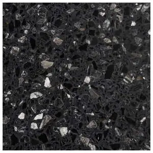 Torcello 24x24 Nero Brushed Cement Terrazzo Tile