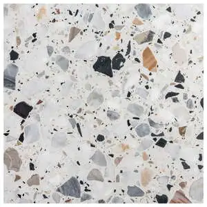 Torcello 24x24 Large Mixed Brushed Cement Terrazzo Tile
