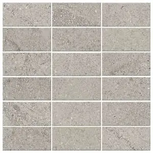 Trajectory 2x4 Stack Mosaic Path Unpolished Concrete Look Porcel