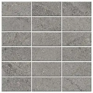 Trajectory 2x4 Stack Mosaic Flight Unpolished Concrete Look Porc