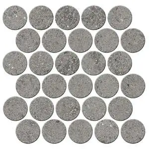 Trajectory 2.5in Pennyround Mosaic Flight Unpolished Concrete