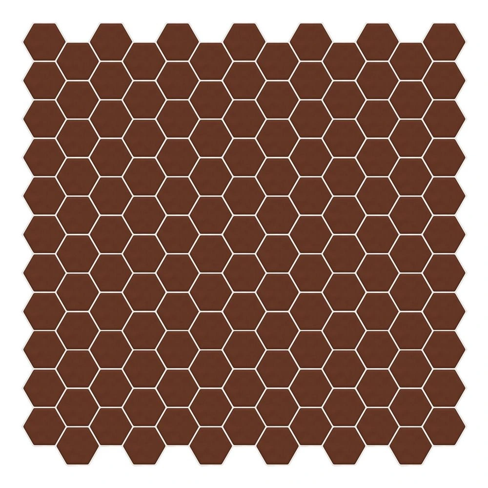 Pastelli Nocciola Hex Matte Porcelain Mosaic