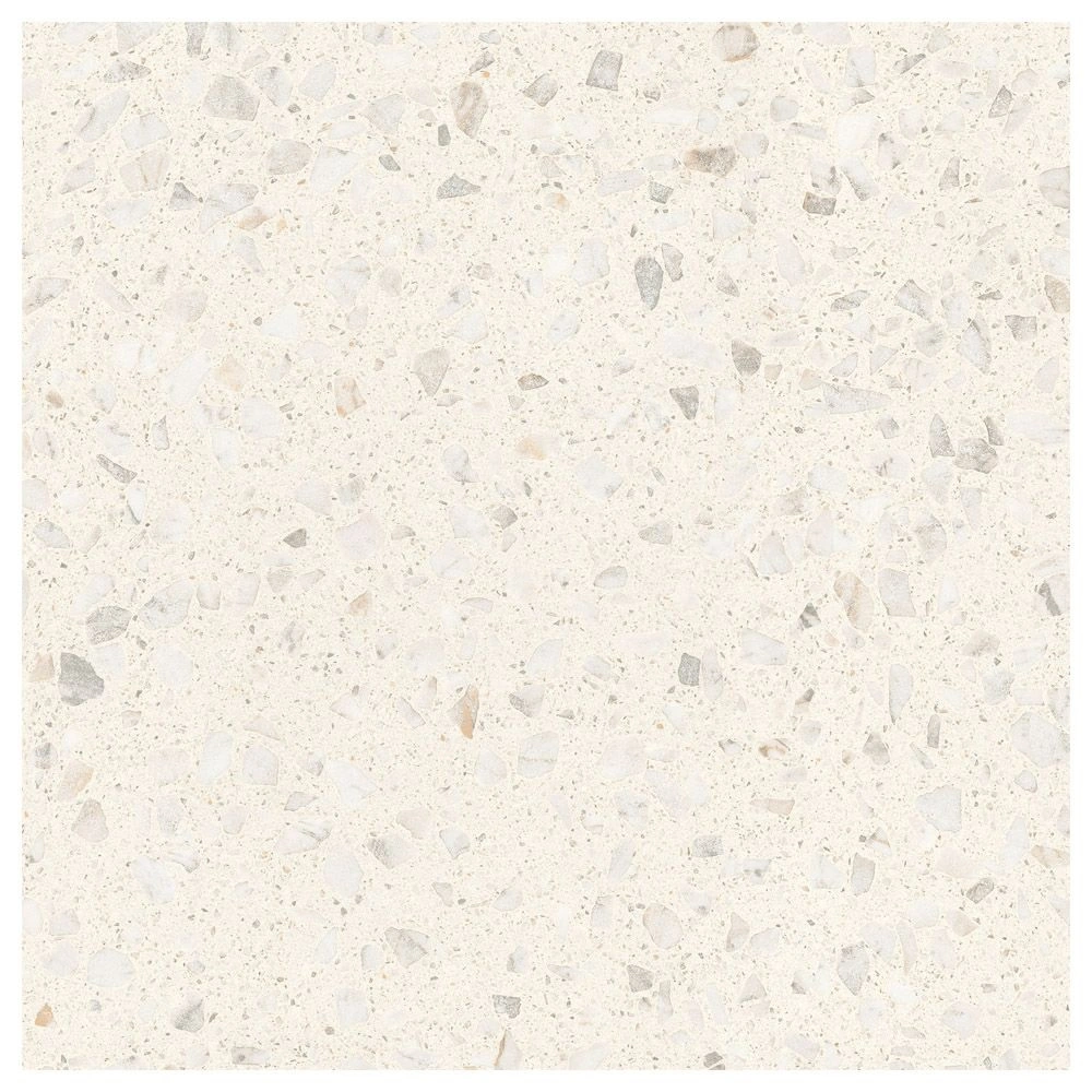 Cream Matte Terrazzo Look Porcelain Tile