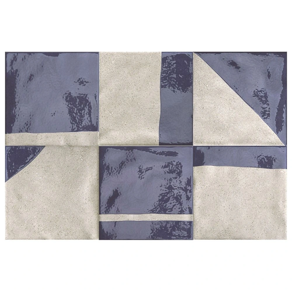 Sintese 5.7X5.7 Scuba Blue Bird Mix Square Tile