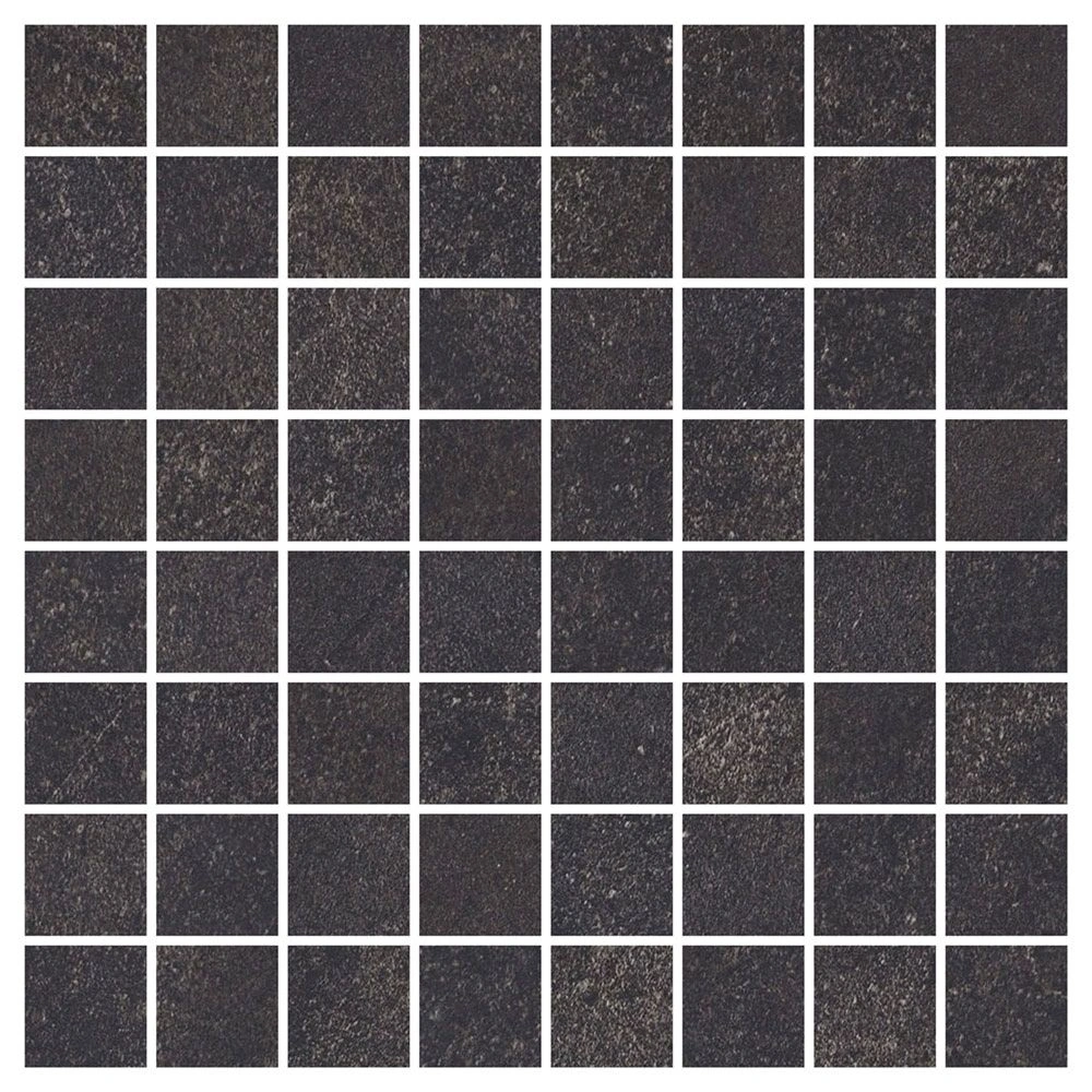 Thera 1.5x1.5 Facets Mosaic Charcoal Natural