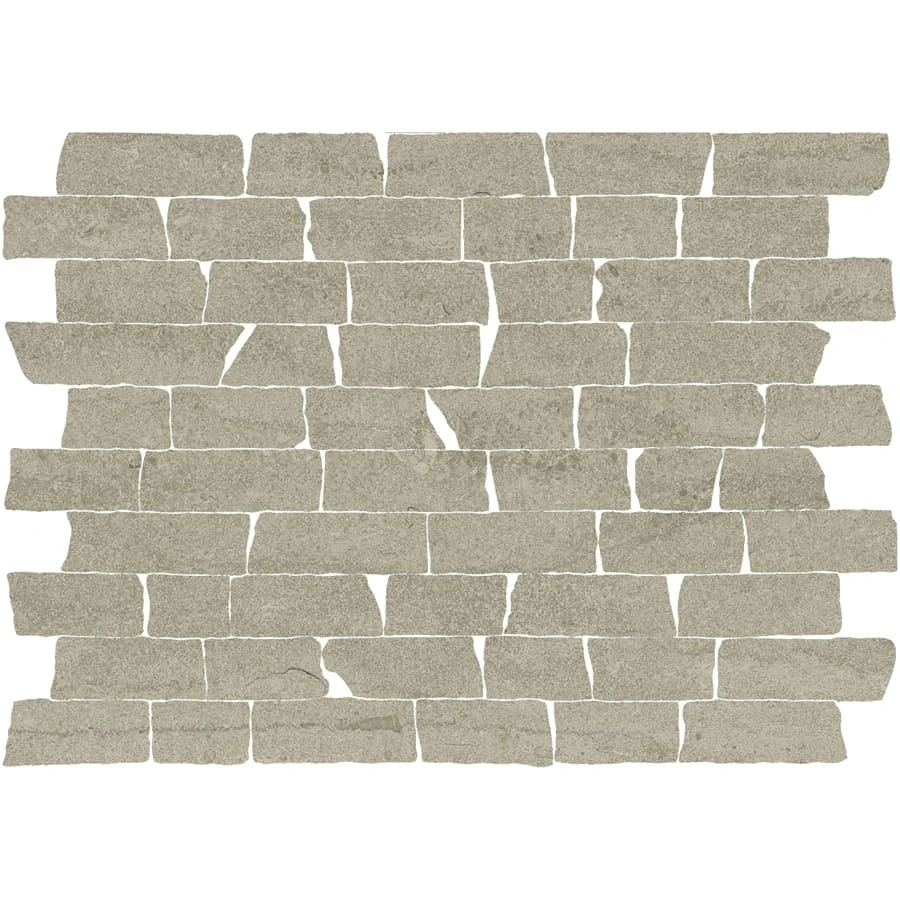Beige Cross-Cut Mos Broken