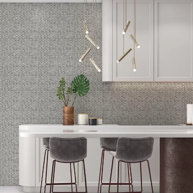 Penny Round Tumbled Tile