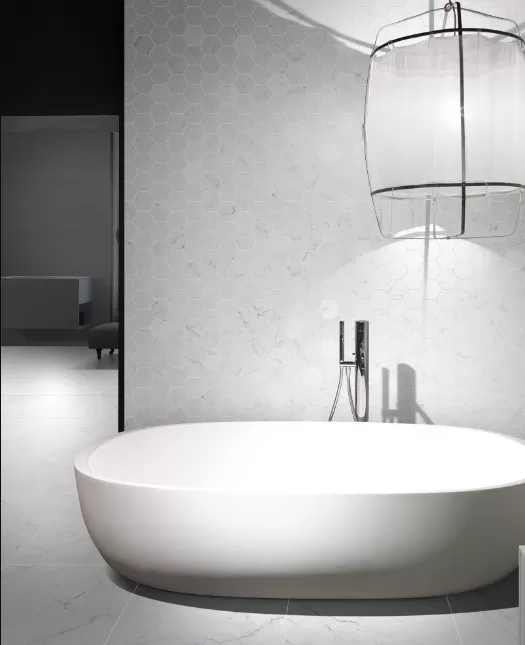 Time Worn White Carrara