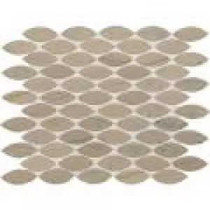 Gray Virtue Leaf Mosaic Floor Tile