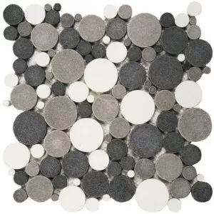 PIMI09 White/Black/Grey Mix Floor Tile