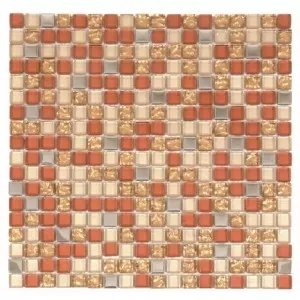 VEMI83 Beige/Steel/Gold Wall Tile