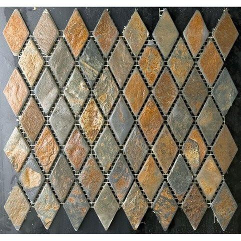 Where to buy Rusty Slate Small Diamond, Mosaic tile by Procida Tile.
