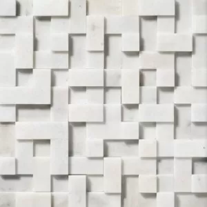 Glacier Random Cubes Mosaic Wall Tile