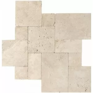 Ivory Tumbled Travertine Pavers Floor Tile