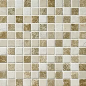 Milano Blend Tumbled 1x1 Marble Mosaic Floor Tile