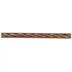 Copper 1/2 x 6 Twist Accent Strip* Wall Tile
