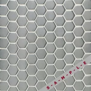 Brushed Stainless Steel 1 x 1 Hexagon Mosaic