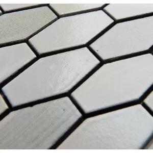 SNOW LAVA LONG HEXAGON MOSAIC Wall Tile