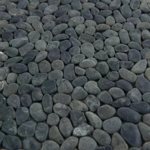 BLACK XS PEBBLE MOSAIC Floor Tile